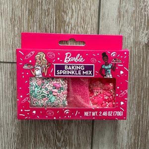 NIP!  Barbie Baking Sprinkle Mix for Cookies Cake Cupcake Decorating Ice Cream